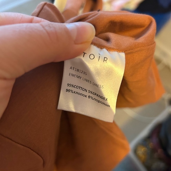 NWT ATOIR ENEMY LINES TAN DRAPED DRESS - Picture 4 of 4